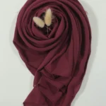 Crinkle Georgette Hijab Maroon | Premium Lightweight Hijab for Everyday & Formal Wear