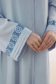 Ice Snowflake Embroidered Abaya - Image 6
