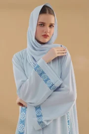 Ice Snowflake Embroidered Abaya - Image 5