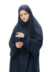 JILBAB SET - NAVY BLUE - Image 4