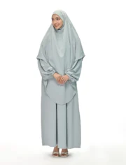 KHIMAR ABAYA SET - PISTACHIO