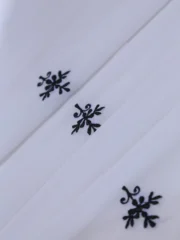 New Embroidered Georgette Chiffon-White - Image 2
