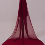 Plain Georgette Hijab Maroon  Premium Georgette Hijab Pakistan