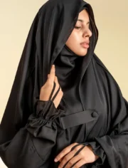 SAUDI JILBAB - BLACK - Image 5