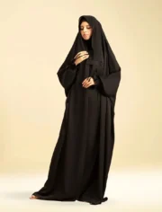SAUDI JILBAB - BLACK - Image 4