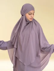 SHANAZ KHIMAR SET - LILAC - Image 8