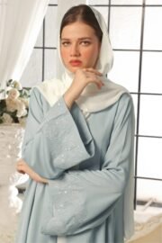 Seashell Embroidered Abaya - Image 4