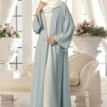 Seashell Embroidered Abaya