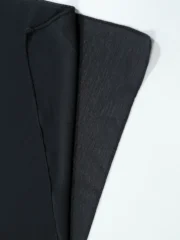 Crinkle Georgette Hijab Black  Premium Lightweight Hijab - Image 2