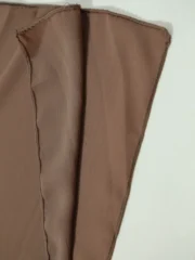 Crinkle Georgette Hijab Mocha  Premium Lightweight Hijab - Image 2