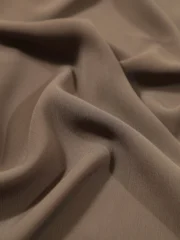 Crinkle Georgette Hijab Mocha  Premium Lightweight Hijab - Image 3