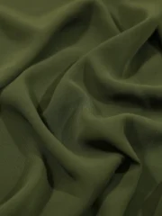 Crinkle Georgette Hijab Moss Green  Premium Lightweight Hijab - Image 3