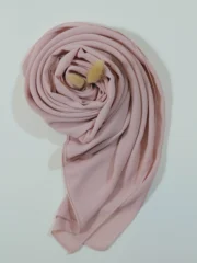 Crinkle Georgette Hijab Powder Pink | Premium Lightweight Hijab