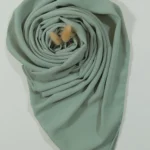 Crinkle Georgette Hijab Sage Green | Premium Lightweight Hijab