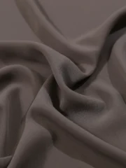 Crinkle Georgette Hijab Taupe  Premium Lightweight Hijab - Image 3