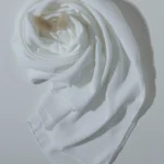 Crinkle Georgette Hijab White | Premium Lightweight Hijab