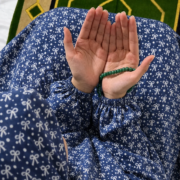 Printed Namaz Chadar with sleeves and Naqab- FR3324