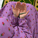 Printed Namaz Chadar with sleeves and Naqab- FR3399