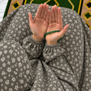 Printed Namaz Chadar with sleeves and Naqab- FR3434