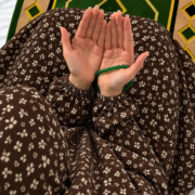 Printed Namaz Chadar with sleeves and Naqab- FR3431