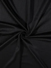 Ribbed Jersey Hijab Black  Premium Soft Stretch Hijab - Image 2