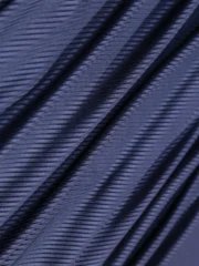 Ribbed Jersey Hijab Navy | Premium Soft Stretch Hijab - Image 3