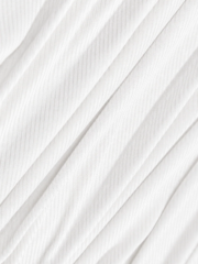 Ribbed Jersey Hijab White  Premium Soft Stretch Hijab - Image 2